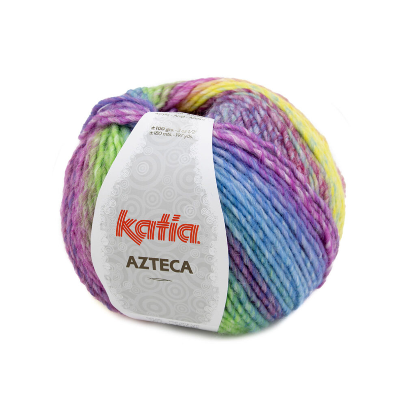 Katia Azteca 71 Naranja-fucsia-verde-azul-púrpura