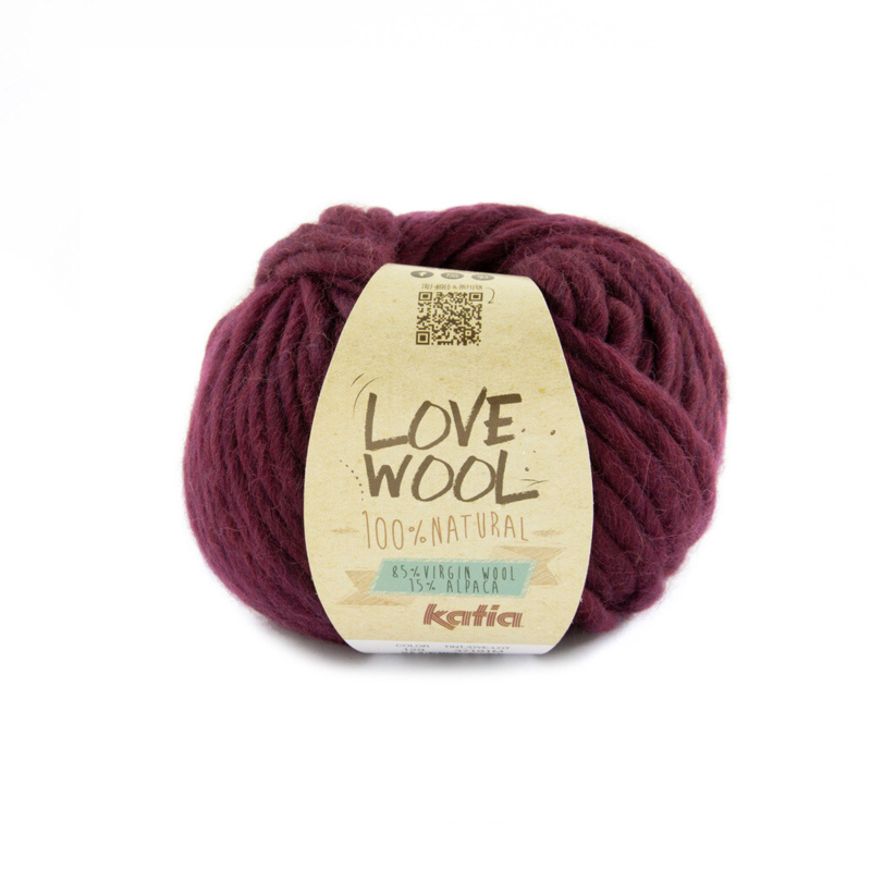 Katia Love Wool 129 Berenjena