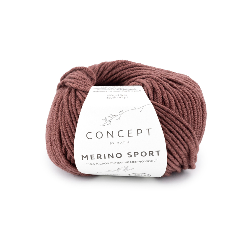 Katia Concept Merino Sport 072 Marrón rojizo