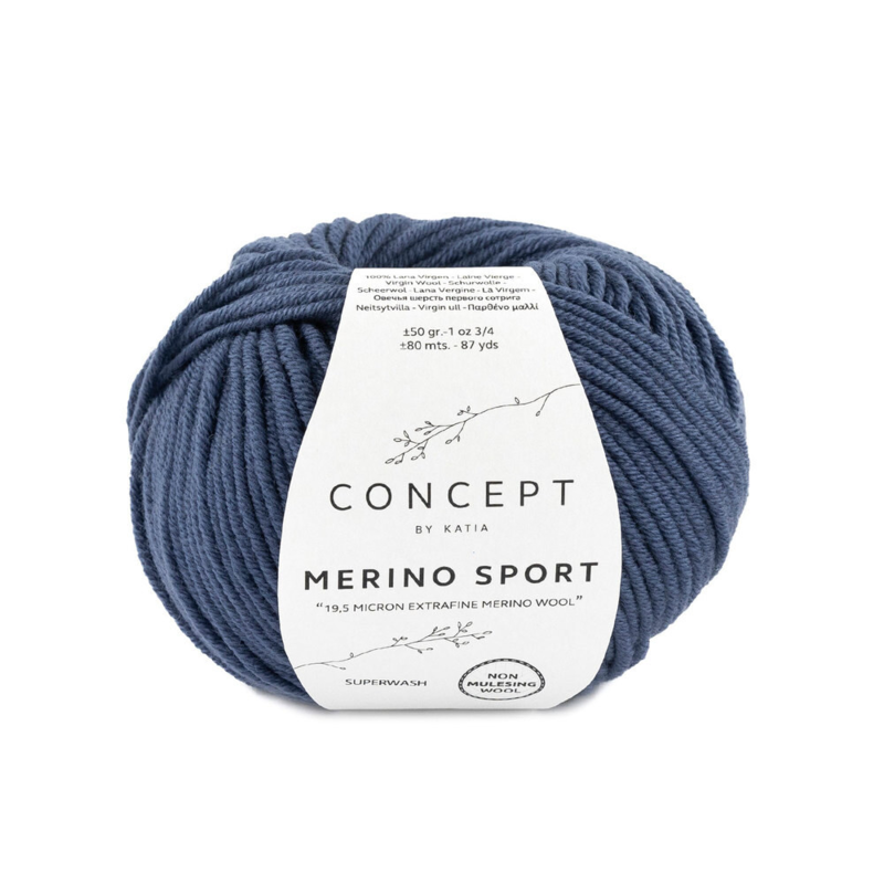 Katia Concept Merino Sport 012 Azul profundo