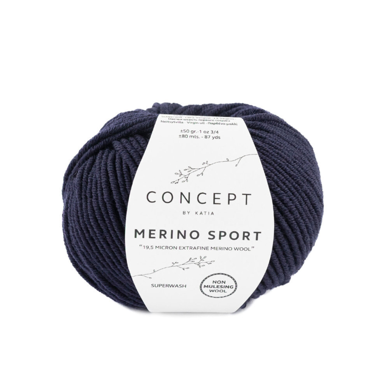 Katia Concept Merino Sport 005 Azul oscuro