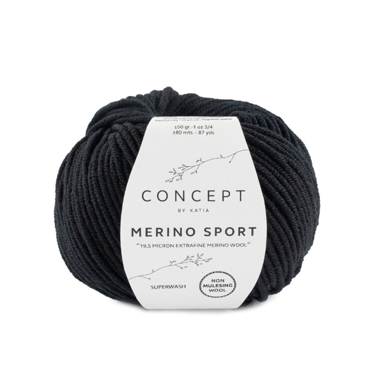 Katia Concept Merino Sport 002 Negro