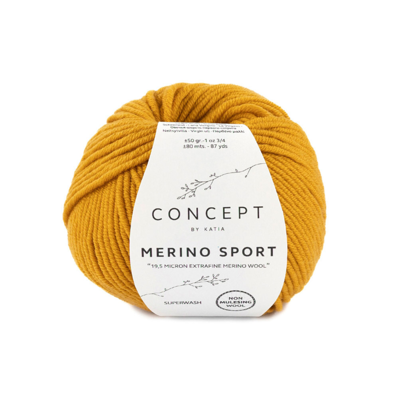 Katia Concept Merino Sport 037 Amarillo azafrán