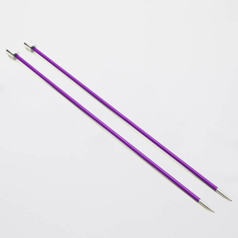 KnitPro Zing Set de Agujas Rectas 25 cm / 10" 4.50 mm