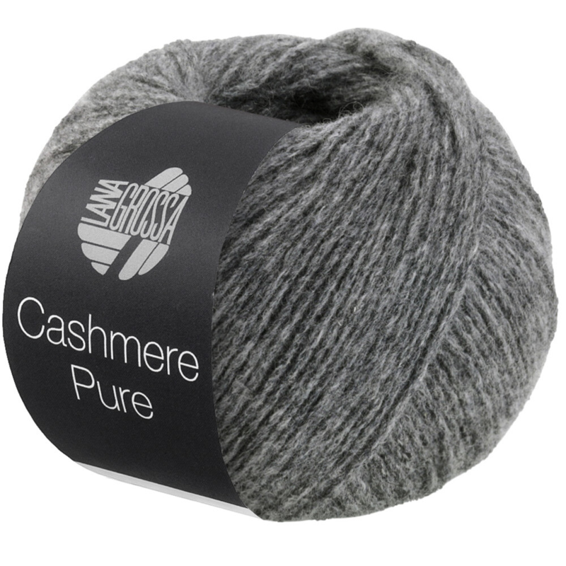 Lana Grossa Cashmere Pure 06 Gris jaspeado