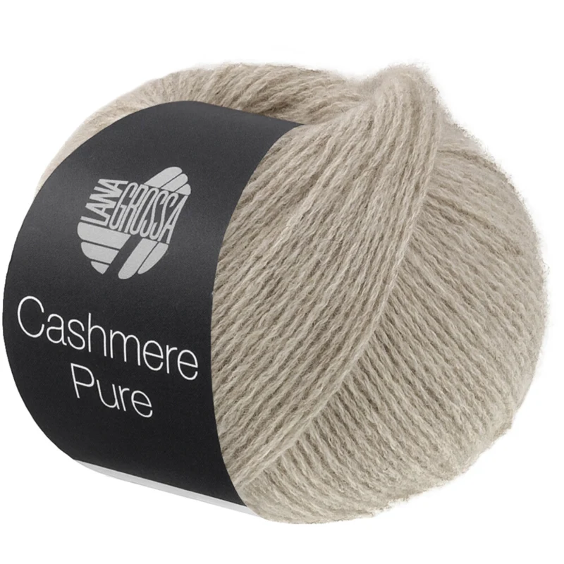 Lana Grossa Cashmere Pure 35 Beige grisáceo