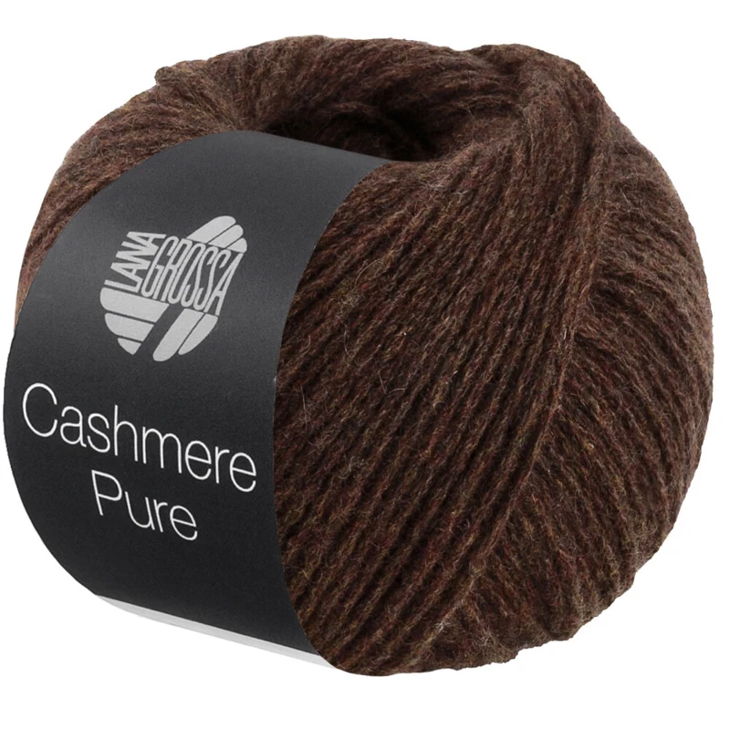 Lana Grossa Cashmere Pure 37 Marrón oscuro