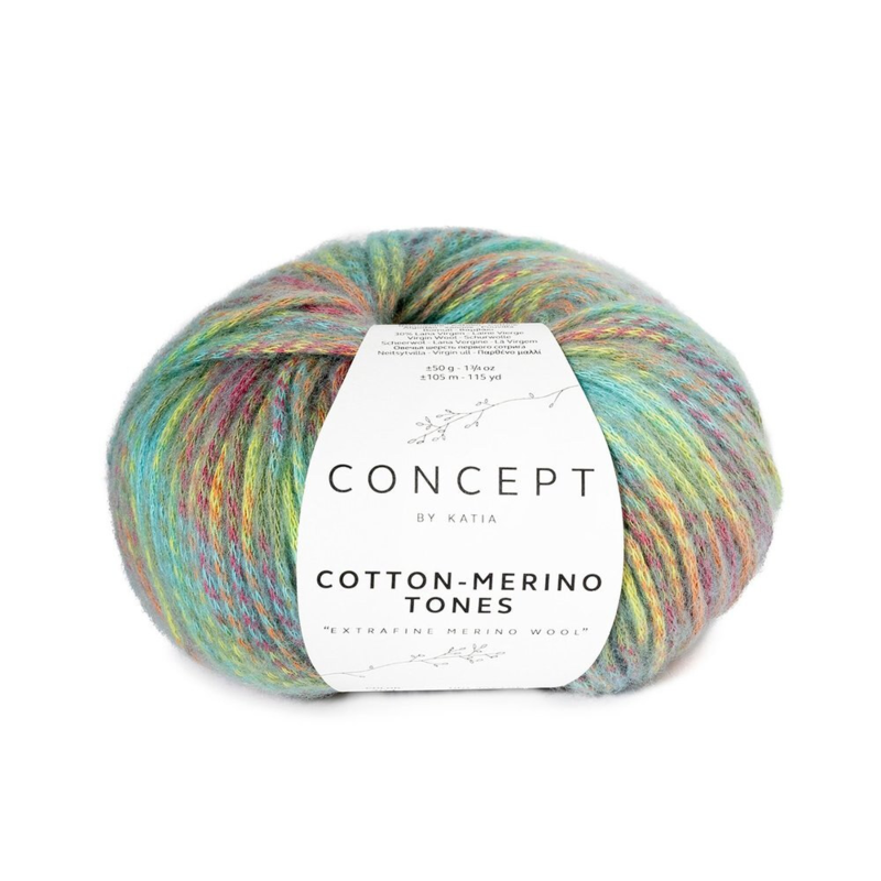 Katia Concept Cotton-Merino Tones 304 Verde-agua-pistacho