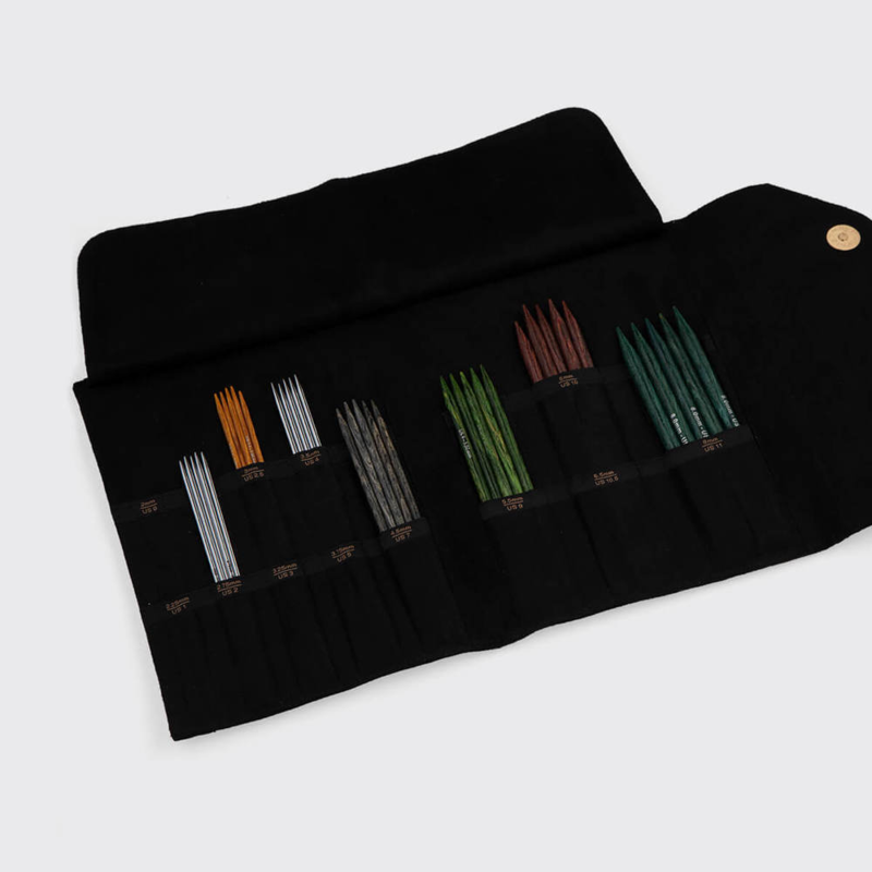 Estuche para Agujas de Doble Punta KnitPro Coal Collection