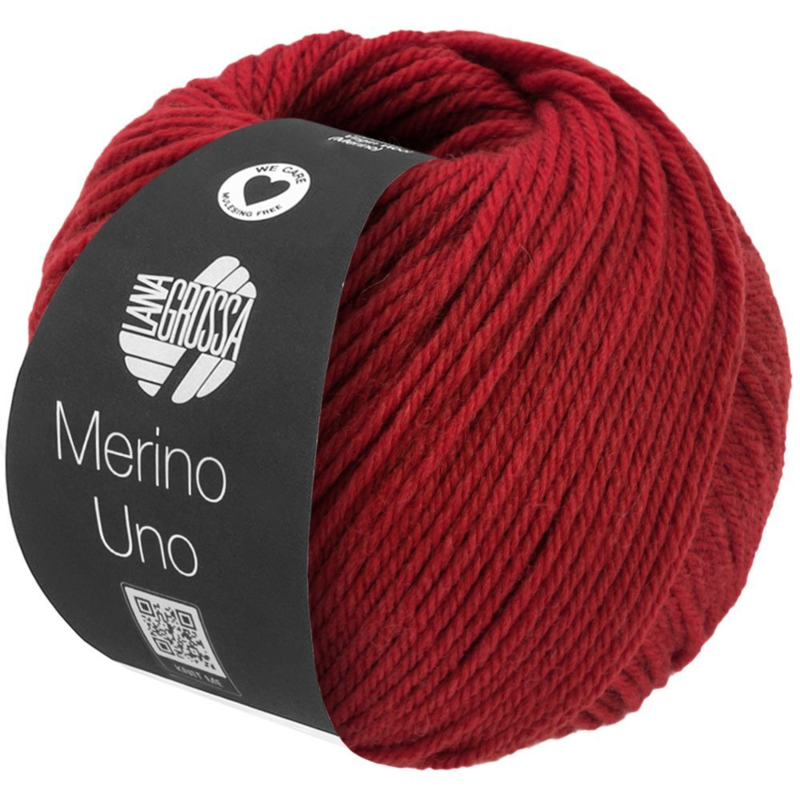 Lana Grossa Merino Uno 82 Rojo oscuro