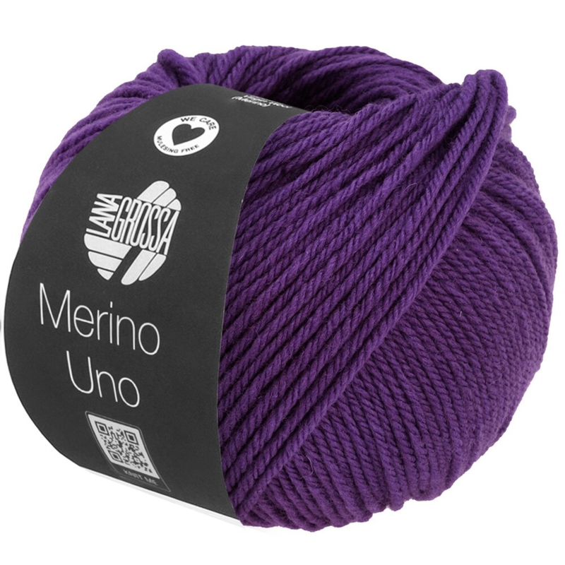 Lana Grossa Merino Uno 80 Violeta Oscuro