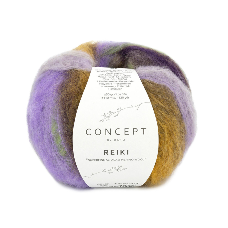 Katia Concept Reiki 203 Lila-Verde-Ocre