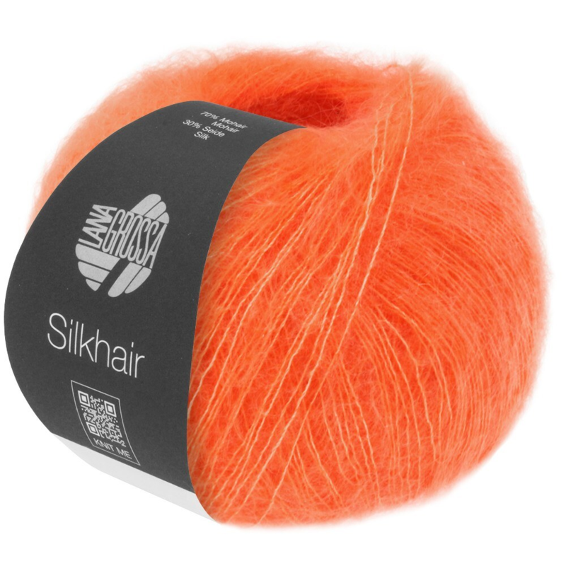 Lana Grossa Silkhair 207 Naranja Salmón