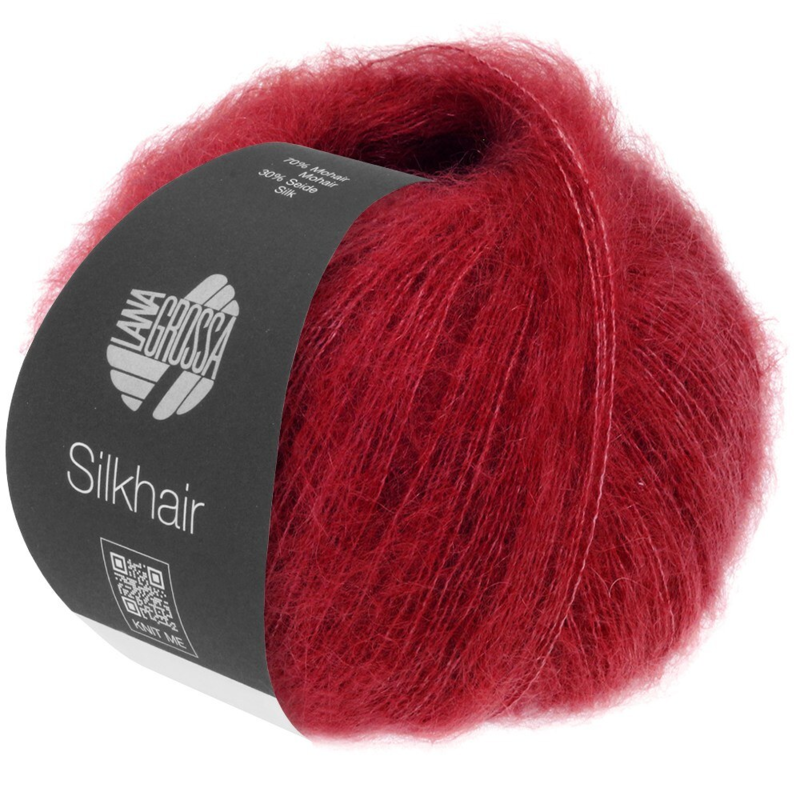 Lana Grossa Silkhair 208 Rojo Vino