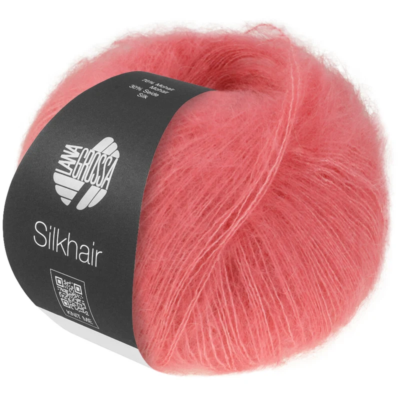 Lana Grossa Silkhair 225 Rojo rosado