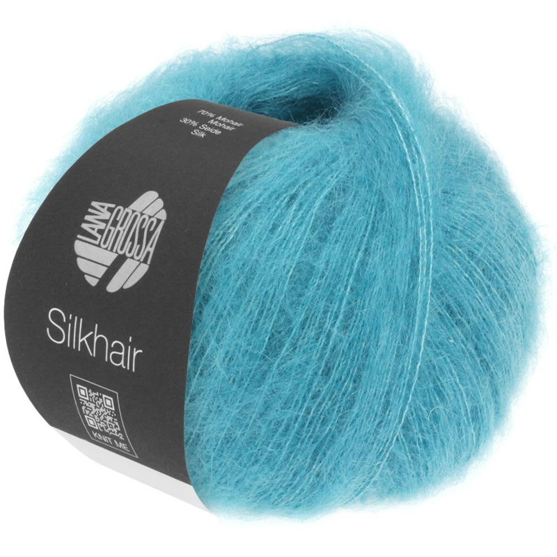 Lana Grossa Silkhair 180 Turquesa Azul