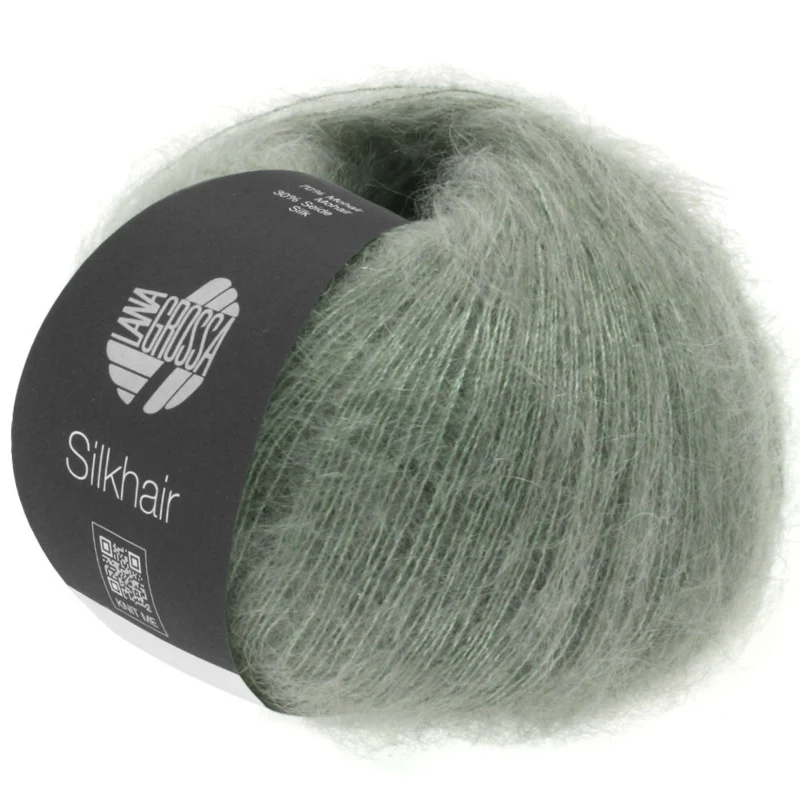 Lana Grossa Silkhair 105 Verde grisáceo
