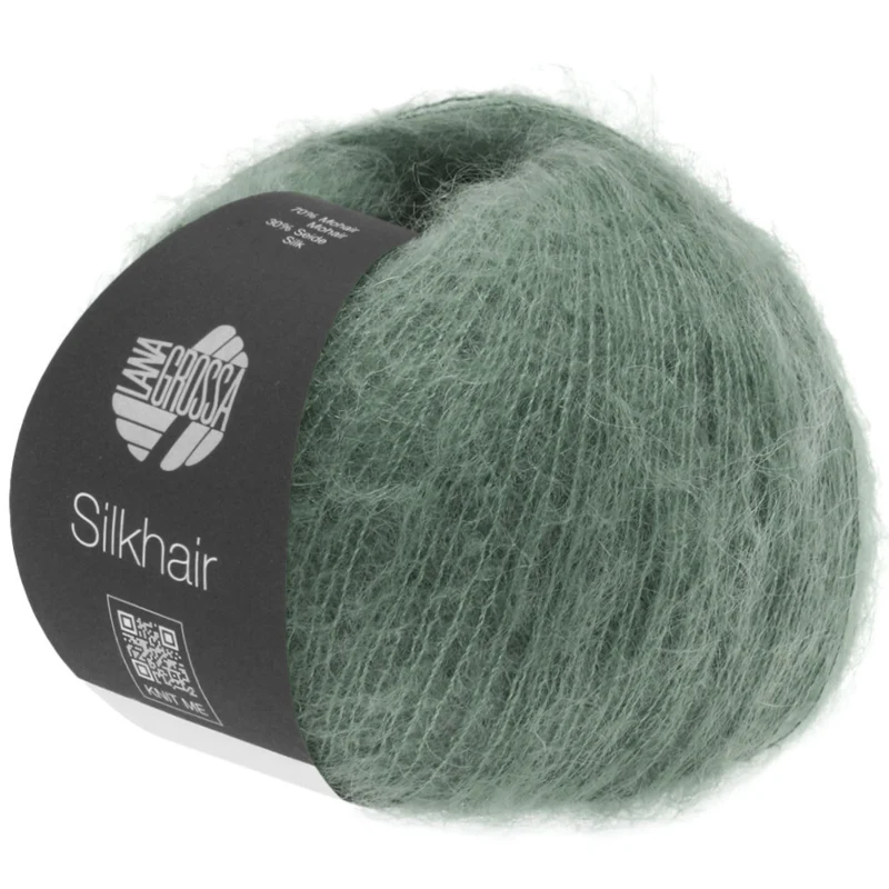 Lana Grossa Silkhair 127 Verde musgo