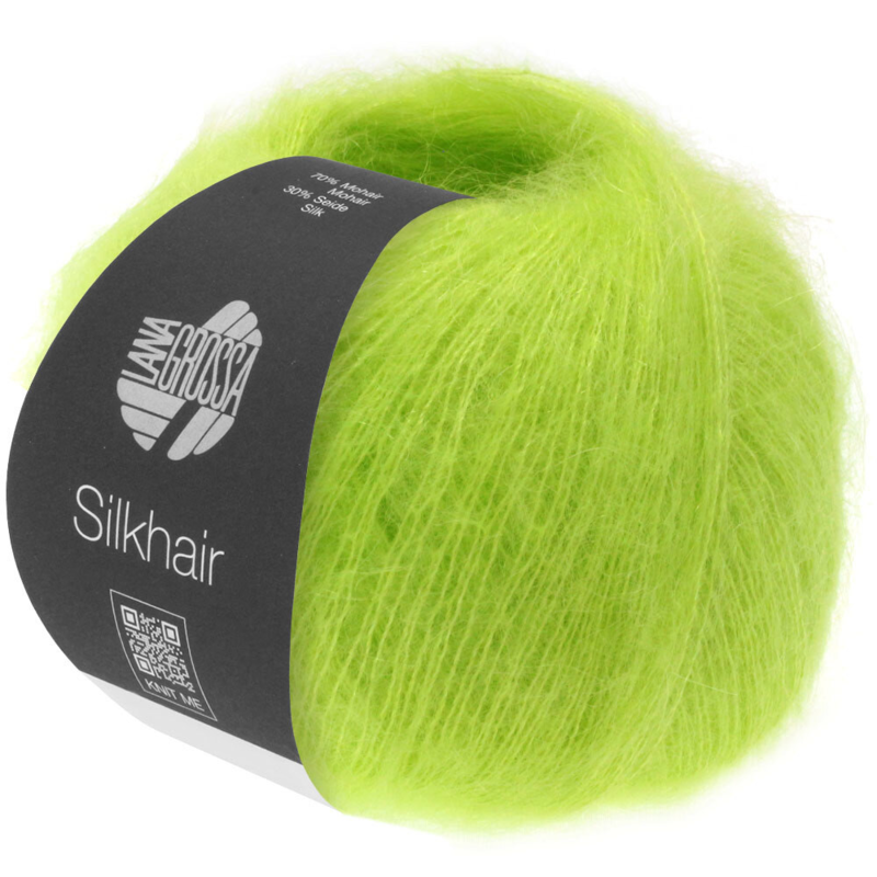 Lana Grossa Silkhair 157 Verde Señal