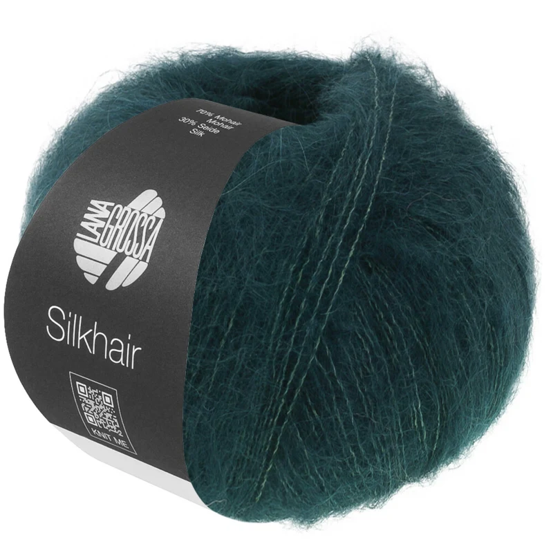 Lana Grossa Silkhair 231 Verde negro