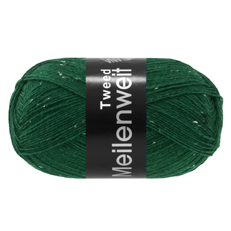 Lana Grossa Meilenweit 100 Tweed 183 Verde botella
