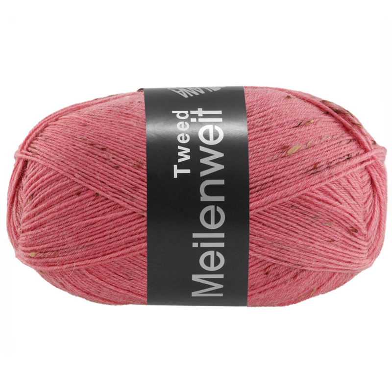 Lana Grossa Meilenweit 100 Tweed 175 Rosa clavel