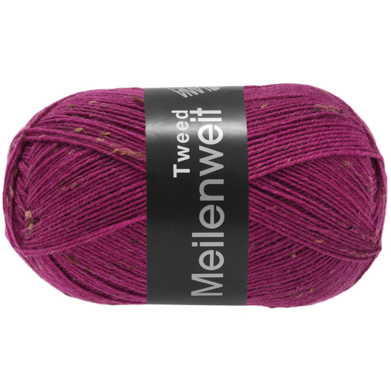 Lana Grossa Meilenweit 100 Tweed 173 Fucsia