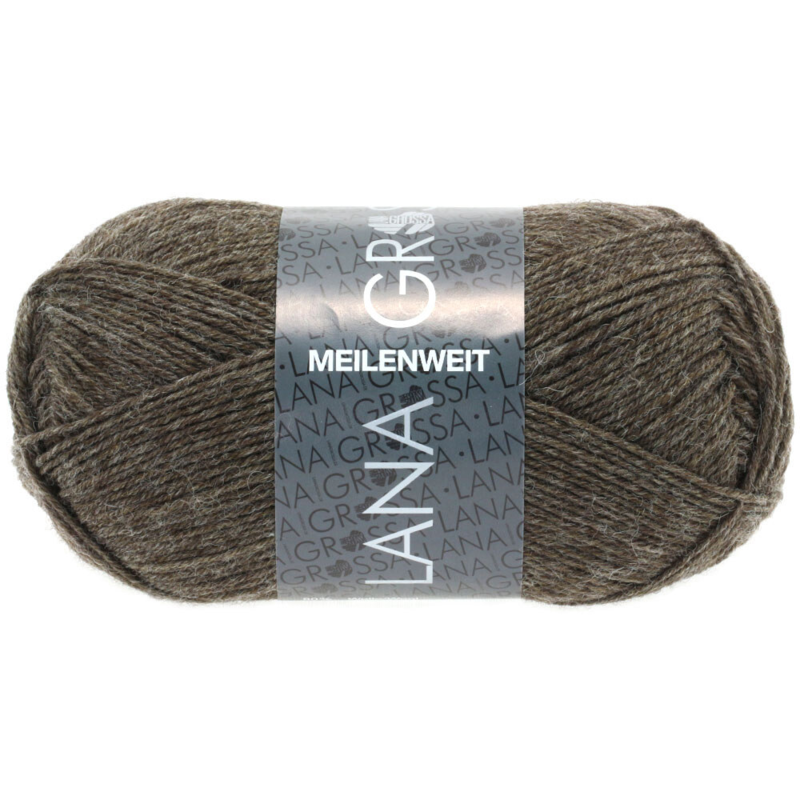 Lana Grossa Meilenweit 50 1305 Gris marrón