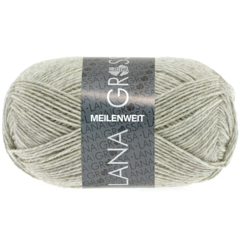 Lana Grossa Meilenweit 50 1102 Natural jaspeado