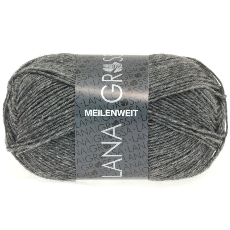 Lana Grossa Meilenweit 50 1104 Gris jaspeado