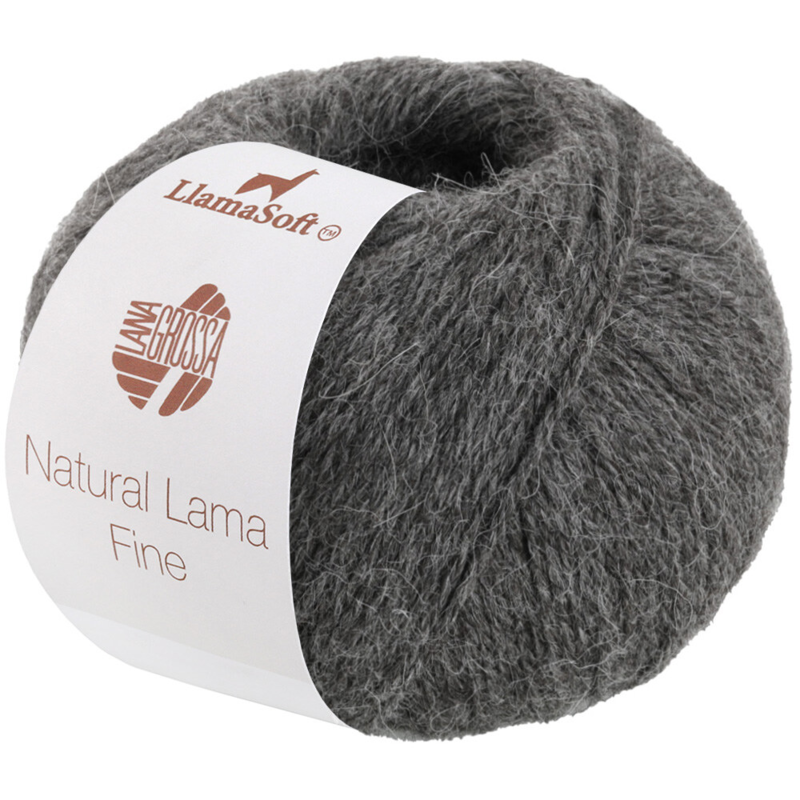 Lana Grossa Natural Lama Fine 114 Marrón gris