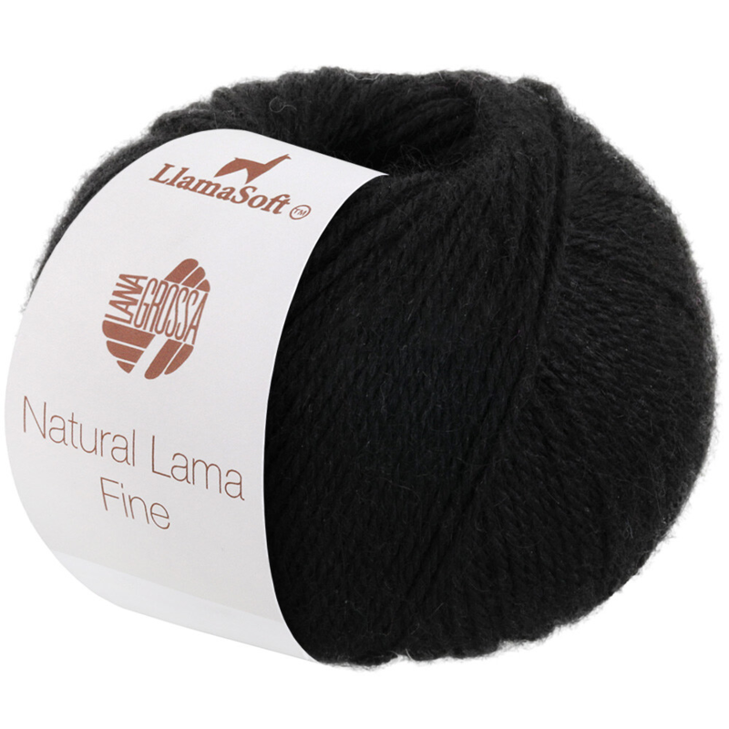 Lana Grossa Natural Lama Fine 108 Negro