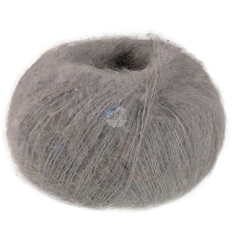 Lana Grossa Natural Superkid Tweed 636 Gris ratón