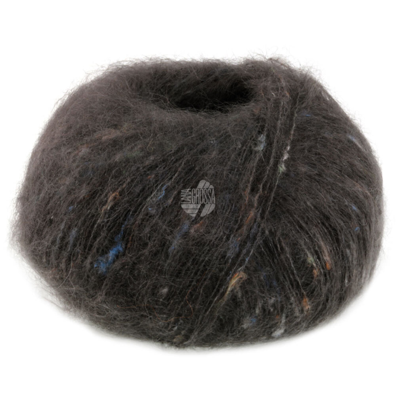 Lana Grossa Natural Superkid Tweed 624 Gris oscuro