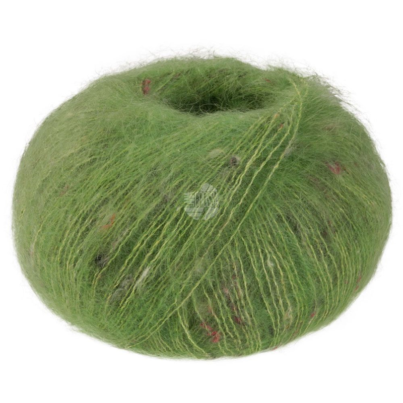 Lana Grossa Natural Superkid Tweed 633 Verde manzana