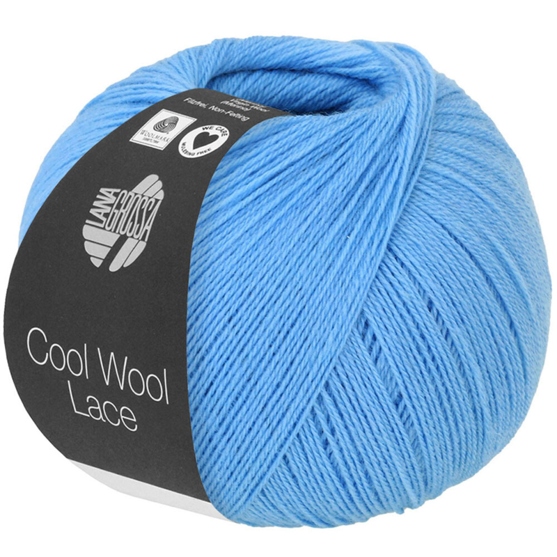 Lana Grossa Cool Wool Lace 48 Azul Azur