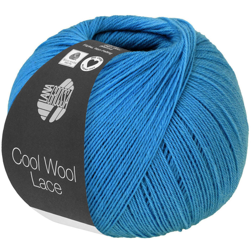 Lana Grossa Cool Wool Lace 54 Azul Topacio