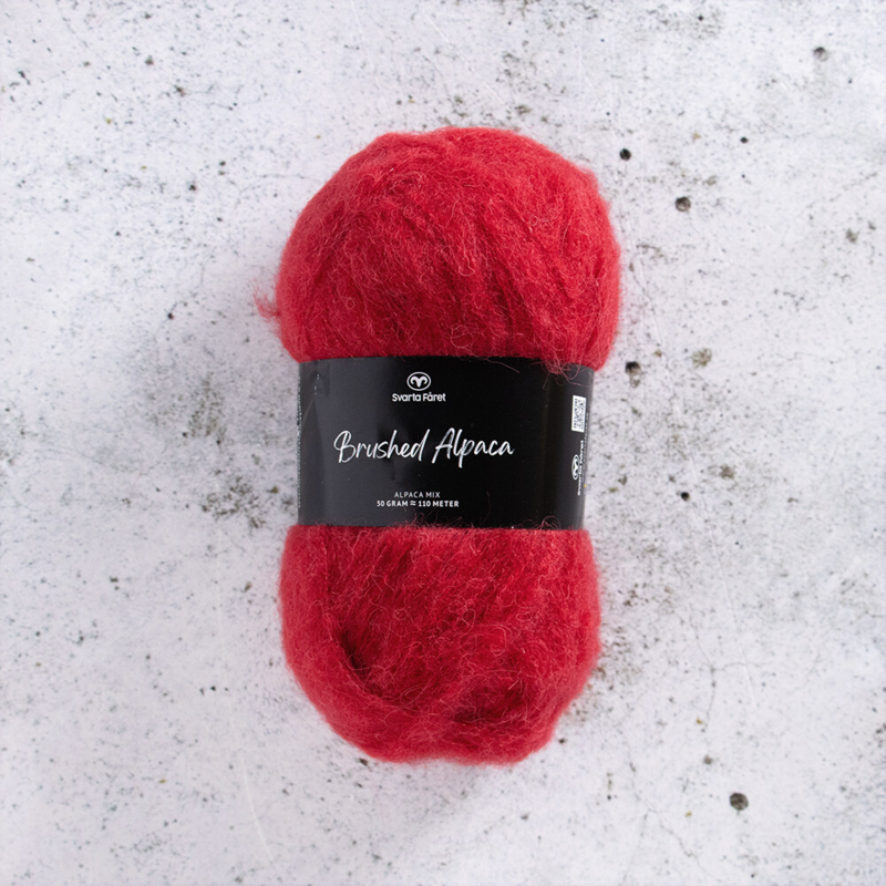 Svarta Fåret Brushed Alpaca 011 Zona de Riesgo Roja