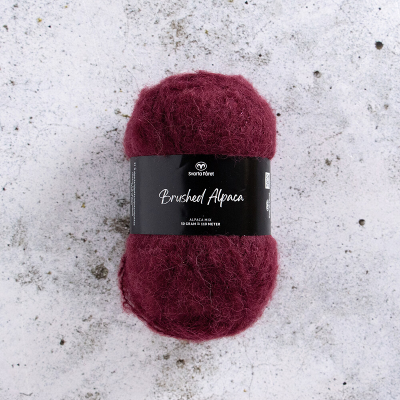 Svarta Fåret Brushed Alpaca 020 Merlot de Medianoche