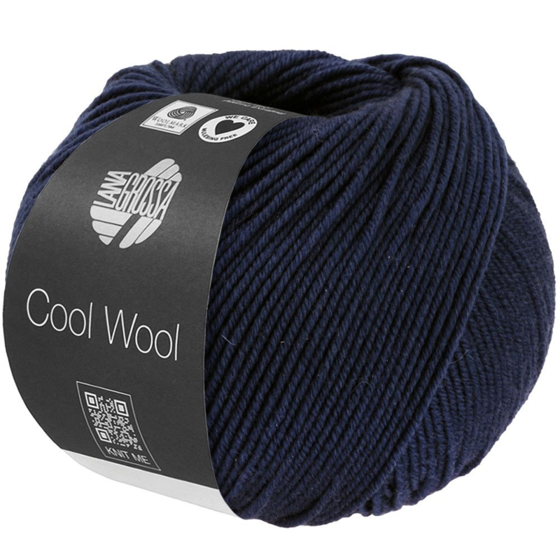 Lana Grossa Cool Wool Mélange 1494 Azul medianoche jaspeado