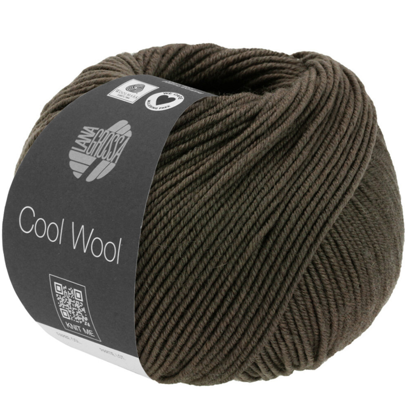 Lana Grossa Cool Wool Mélange 1429 Oliva oscuro jaspeado