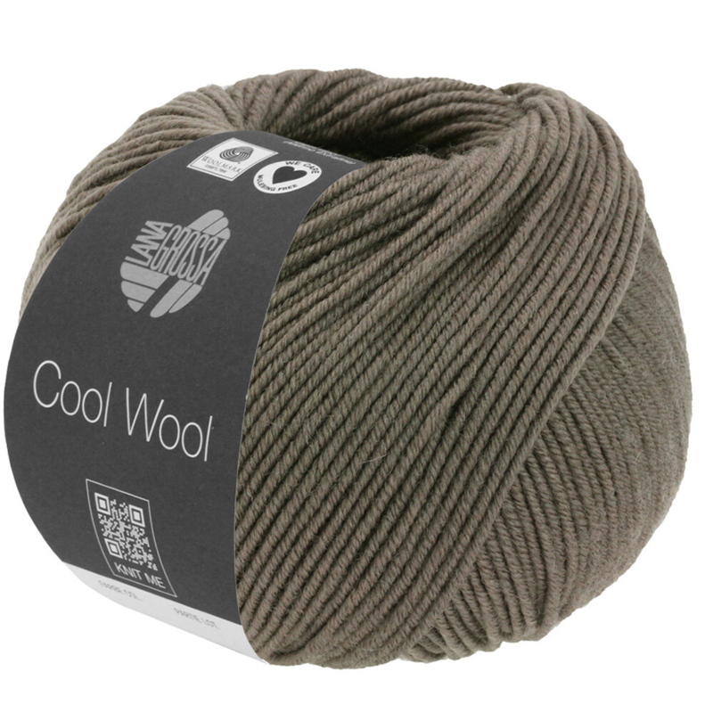 Lana Grossa Cool Wool Mélange 1422 Marrón oscuro jaspeado