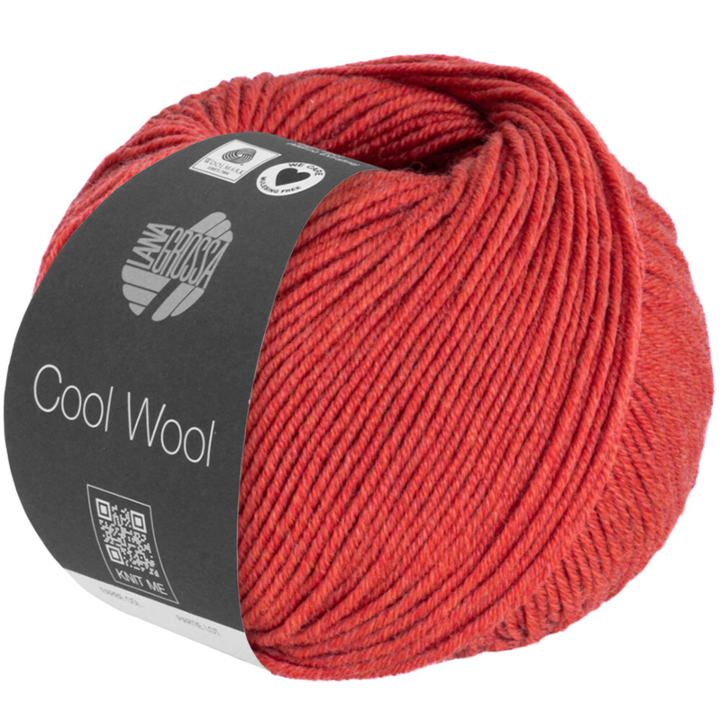 Lana Grossa Cool Wool Mélange 1428 Rojo jaspeado