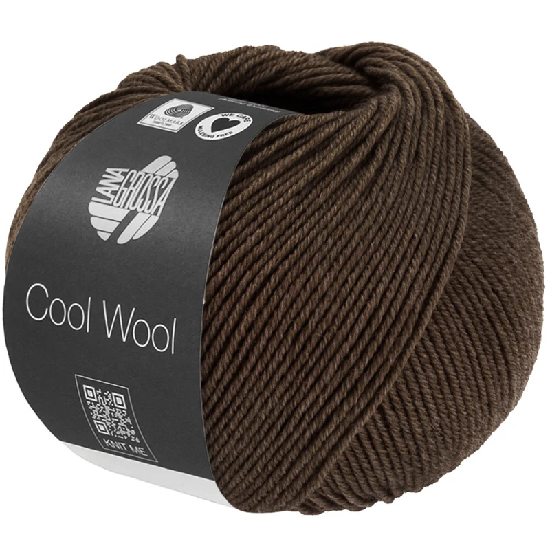 Lana Grossa Cool Wool Mélange 1509 Marrón grisáceo jaspeado