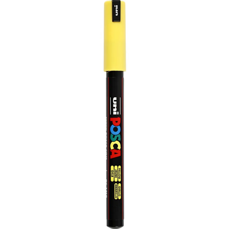 Rotulador Posca, 0.7 mm, 1 ud. Amarillo