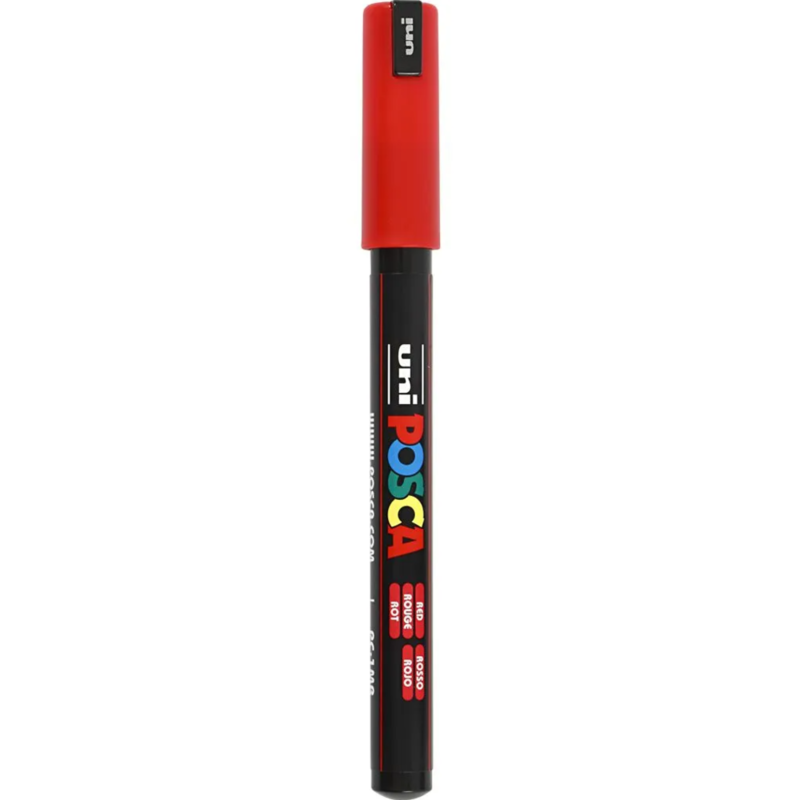 Rotulador Posca, 0.7 mm, 1 ud. Rojo