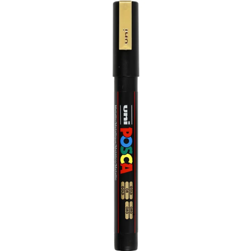 Rotulador Posca, 0,9-1,3 mm, 1 ud. Oro