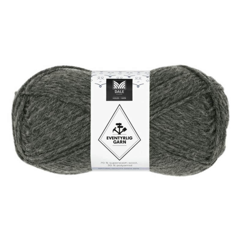 Dale Eventyrlig Garn 604 Gris carbón