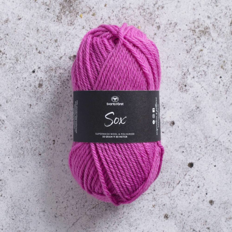 Svarta Fåret Sox 50 g 243 Rosa fucsia