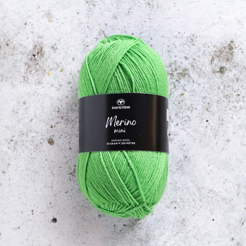 Svarta Fåret Merino Mini 13 Periquito verde